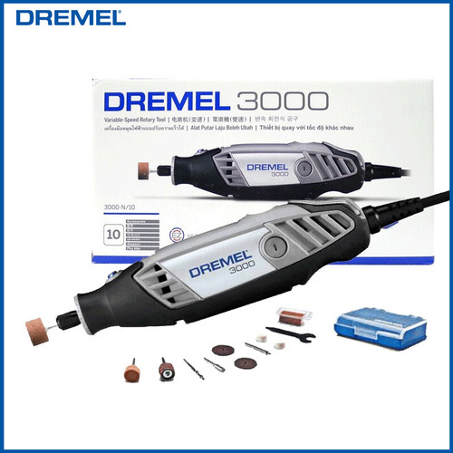 Dremel 3000 Electric Rotary Tool Kit Multi-Function Engraver Grinder for Cutting Carving Polishing With 10 pcs Accessories 220V