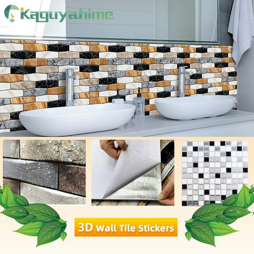3D self-adhesive wallpaper mosaic