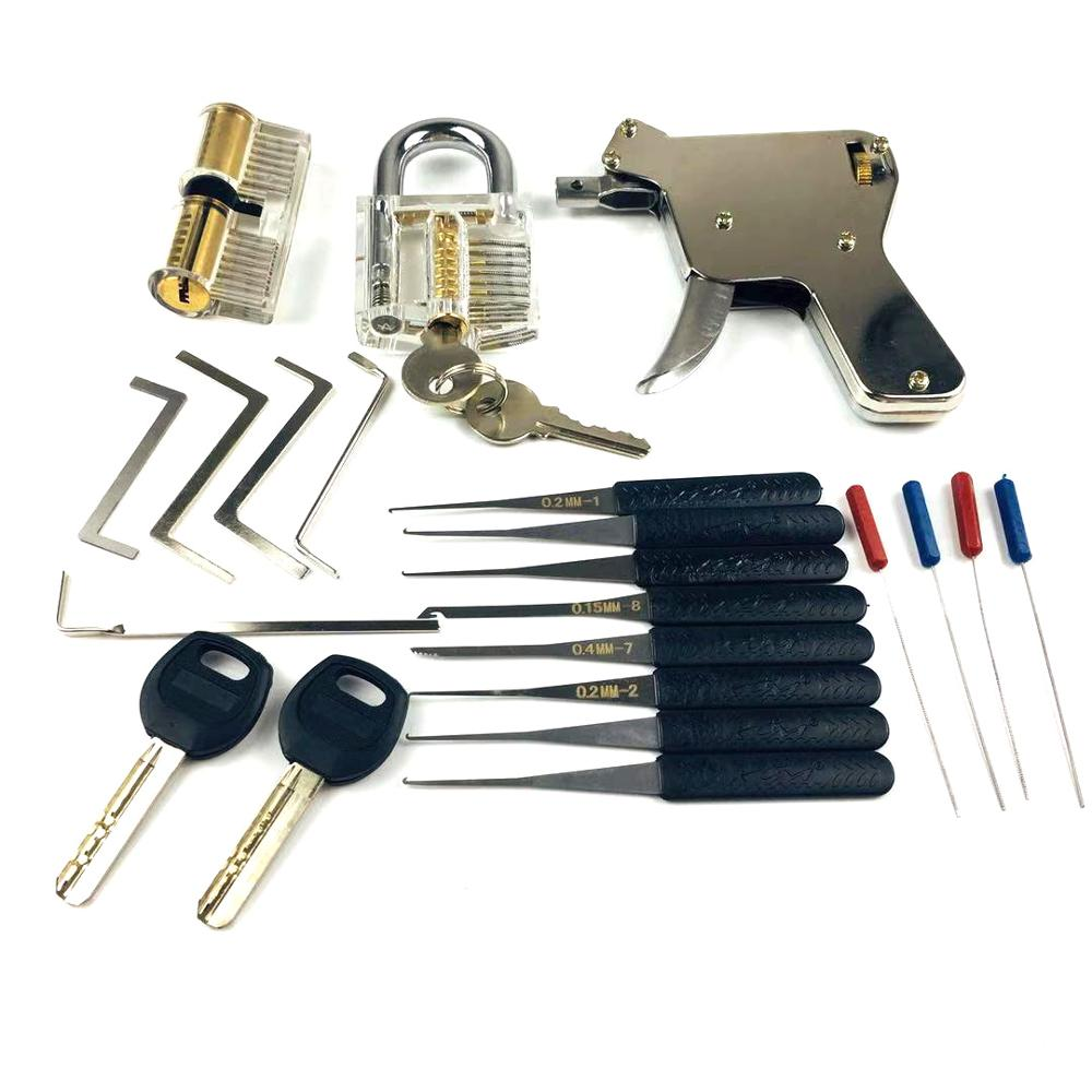 Locksmith Lock Gun with Transparent Practice Locks Borna's General