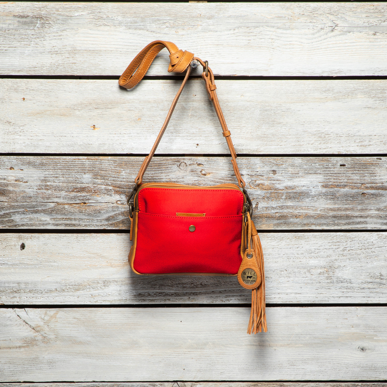 Everyday Double Zip Canvas And Leather Crossbody | Bags | Will Leather Goods