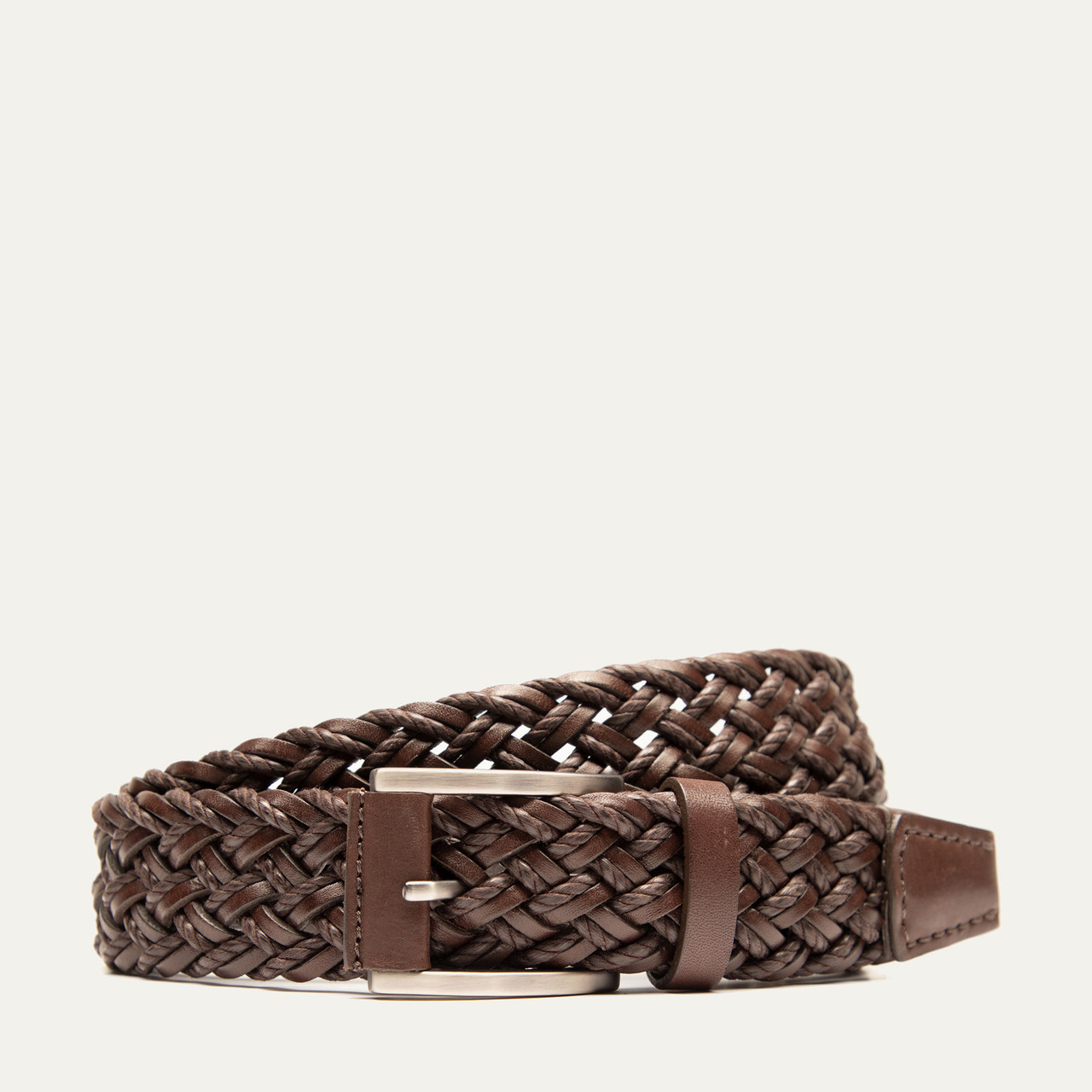 Leather Braided Wax Cord Belt