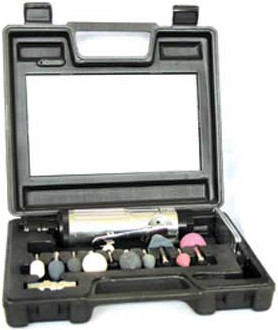 High Speed Buffer/Skiver Air Tool 22000 r.p.m., with Collet Chuck