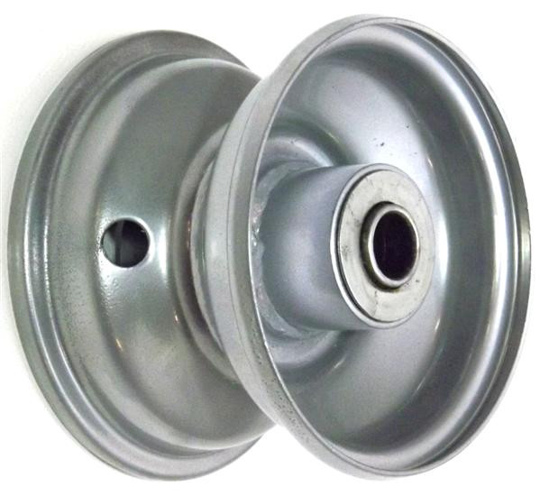 4"x2.50" Steel Rim, 35mm Bore, 75mm Hub Length, 35mm x ¾" Flange Bearings