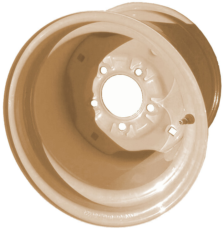12"x10.50" Orange Kubota Rim, 5/114.3mm PCD, 79.5mm bore, ET-34mm - Kubota F3690, ZD221 etc.