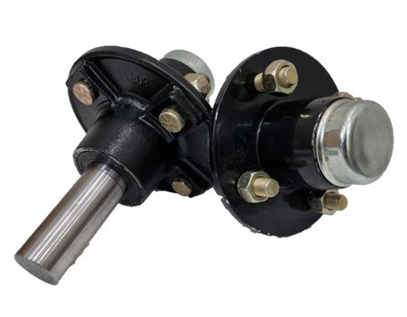 Hub Set, 900kg, Cast Steel, High Speed Taper Roller Bearings, 4/4 PCD"