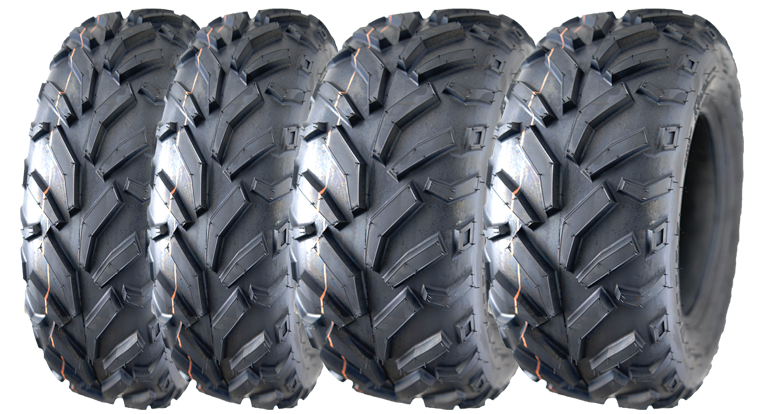COMBO (2x ea) - 25/8-12 & 25/10-12 4PR TL Unilli UN735 Directional ATV Tyres