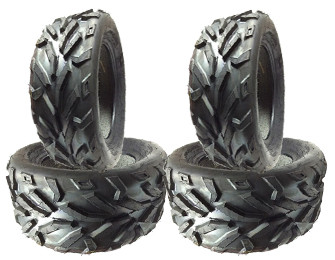 COMBO (2x ea) - 26/8R14 & 26/10R14 4PR TL Duro DI2013 Red Eagle Radial ATV Tyres - 26/8-14, 26/10-14