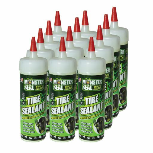 BOX OF 12 - Monster Seal Tyre Sealant, 8oz (1/4L)