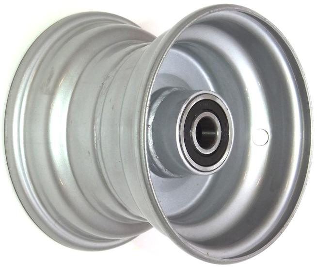 6"x4.50" Galv Rim, 52mm Bore, 85mm Hub Length, NO BEARINGS or BUSHES