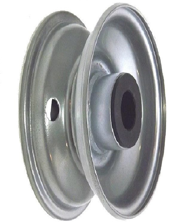 8"x65mm Steel Rim, 2" Bore, 77mm Hub Length, 2"x1" Nylon Bushes