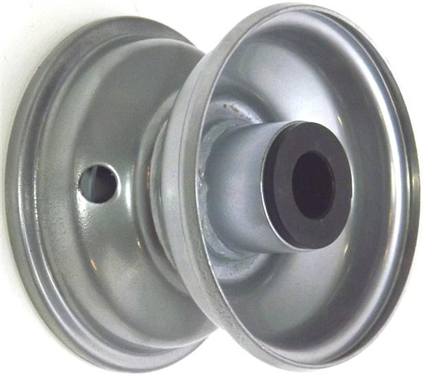 4"x2.50" Steel Rim, 35mm Bore, 75mm Hub Length, 35mm x ½" Nylon Bushes