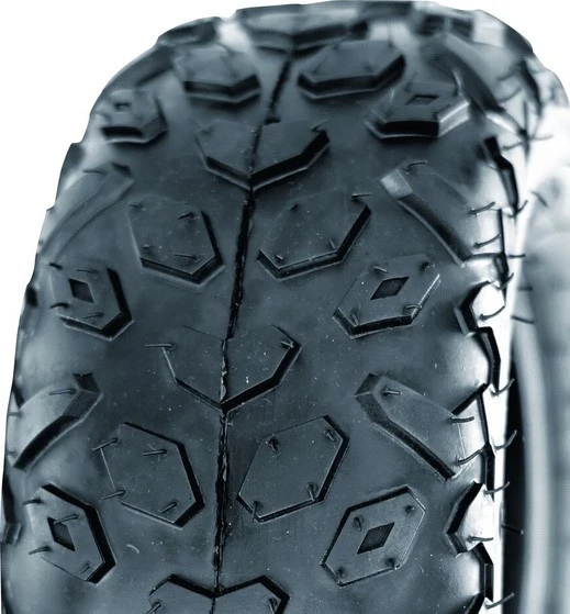 ASSEMBLY - 6"x4.50" Steel Rim, 2" Bore,145/70-6 2PR UN704 Knobbly ATV Tyre, 1" Bushes