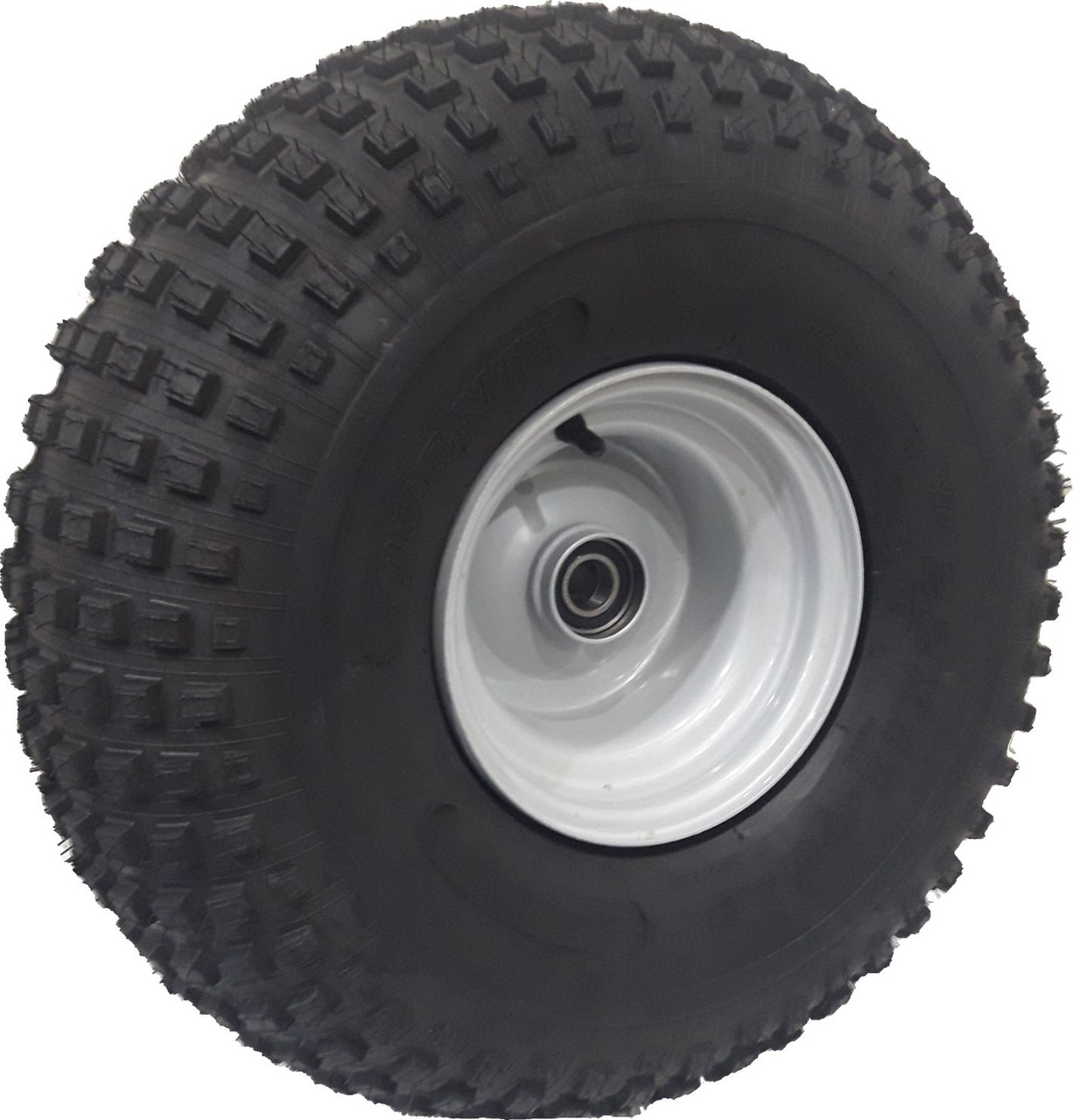 ASSEMBLY - 8"x7.00" Steel Rim 25mm HS Bearings, 22/11-8 4PR P323 Knobbly ATV Tyre
