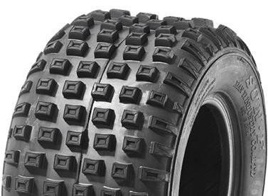 ASSEMBLY - 6"x82mm Steel Rim, 145/70-6 4PR V1509 Knobbly ATV Tyre, 15mm HS Bearings