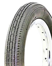 12½ x 2¼ Duro HF180 Bicycle/Buggy Tyre with White Sidewall and Yellow Line (12.5x2.25)