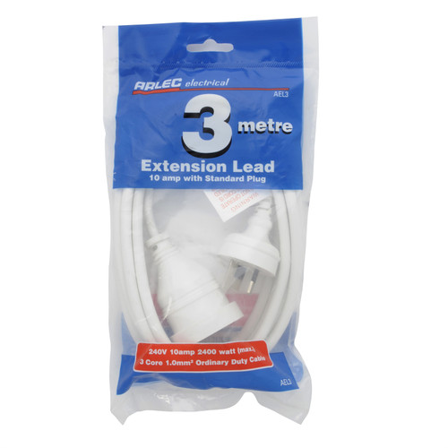 3 metre Arlec Extension Lead 240V
