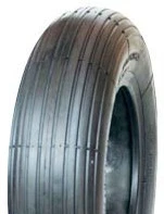 300-4 *Solid Air* Goodtime V5501 Ribbed Barrow Black SOLID Barrow Tyre-50mm Fits 61800