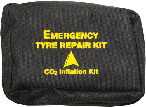 Emergency Tyre Repair Kit CO2 Inflation with Insert Strings