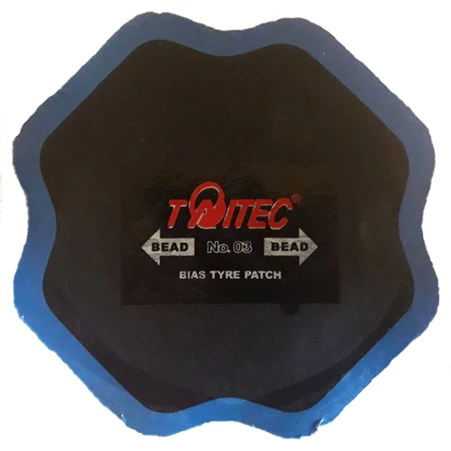 BOX OF 10 - Taitec 105mm Bias Tyre Repair Patch, 2-ply - TBTE-03