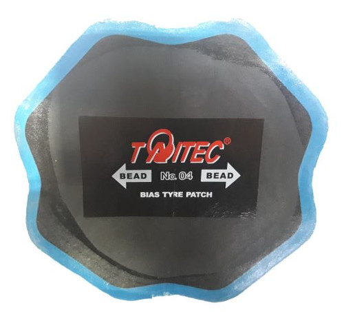 BOX OF 10 - Taitec 130mm Bias Tyre Repair Patch, 2-ply - TBTE-04
