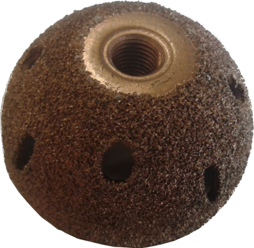60 Grit Cupped Contour Buffing Wheel, 40mm or 50mm, with SAE 3/8-24 thread