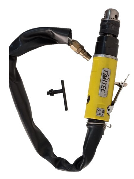 Air Buffer Tool, 2500 r.p.m., 3-Jaw Chuck, with rear exhaust hose