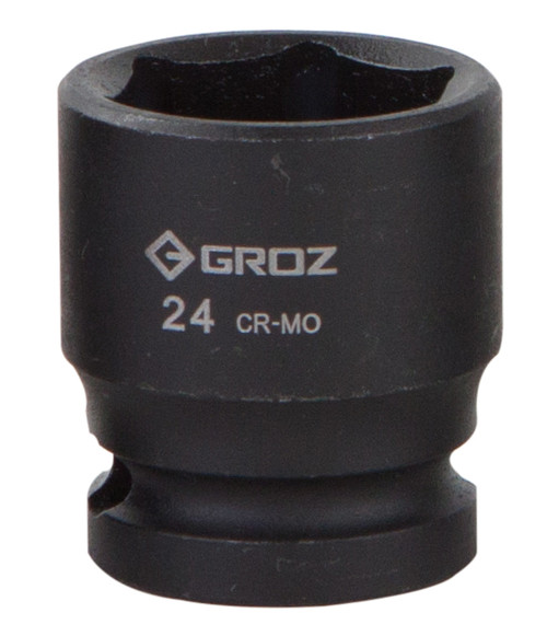 Groz 24mm 1/2" Drive Hex Impact Socket
