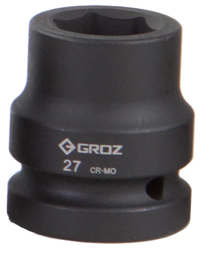 Groz 27mm 3/4" Drive Hex Impact Socket