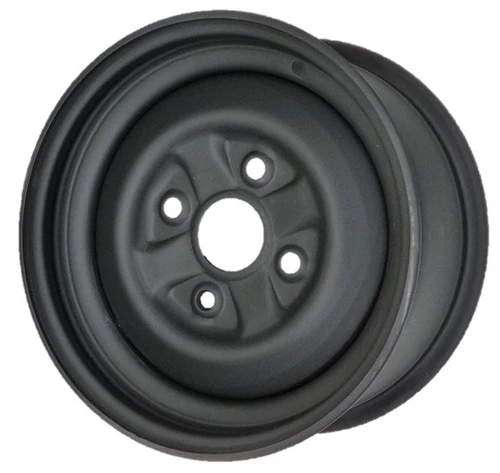 12"x6.00" Black Steel ATV Rim (Front), 4/110mm PCD, 55mm Bore, ET+38" - Not suitable for Yamaha Viking