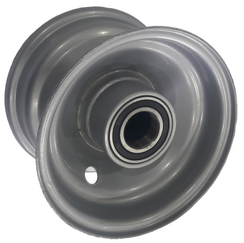 4"x2.50" Steel Rim, 47mm Bore, 64mm Hub Length, 47mm x 20mm High Speed Bearings