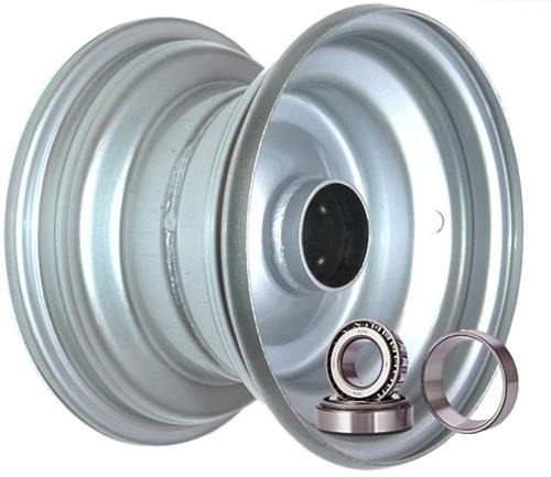 6"x4.50" Steel Rim, 52mm Bore, 85mm Hub Length, 52mm x 25mm High Speed Taper Bearings