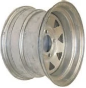 12"x7.00" Galvanised Rim, 4/4" (4/101.6mm) PCD, 71mm Bore, ET0