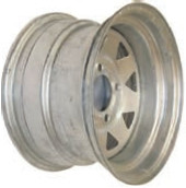 12"x7.00" Galvanised Rim, 5-stud, 4-1/2" (5/114.3mm) PCD, 79.5mm Bore, ET0