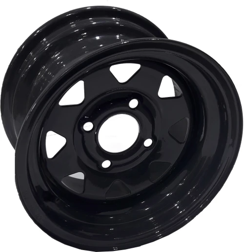 12"x7.00" Grey Kubota ATV Rim (Front), 4/110mm PCD, 68.5mm Bore, ET+10.5 - Kubota RTV 400/500/520 ** OE fitment **