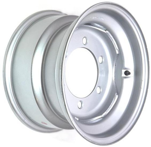 17"x13.00" Steel Silver Painted Rim, 6/205mm PCD, 161mm centre bore, ET0 offset