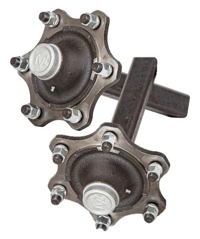 Hub Set, 7500kg, Steel, High Speed Taper Bearings, 6/205mm PCD, 70mm Square Axle