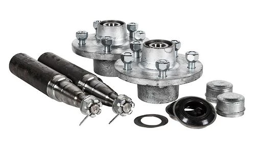 Hub Set, 1750kg, Cast Steel, Galvanised, 5/4½" (5/114.3mm) PCD, Taper Roller Bearings, Marine Seals
