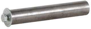 Stub Axle, 125kg, 150mm long, for Steel Wheels with 1" Low Speed Flange Bearings