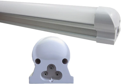 22W 4' (1.2m) LED Tube Integrated Fitting with Mounting Kit - Clear Lens