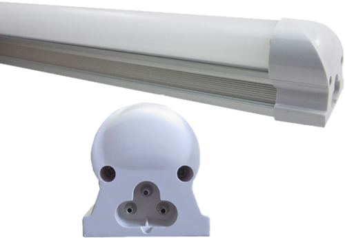 28W 5' (1.5m) LED Tube Integrated Fitting with Mounting Kit - Frosted Lens