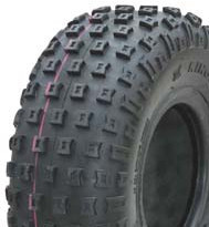 ASSEMBLY - 6"x4.50" Galv Rim, 145/70-6 4PR V1509 Knobbly ATV Tyre, 25mm HS Bearings