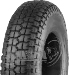 ASSEMBLY - 8"x65mm Steel Rim, 300-8 4PR K807 HS Block Tyre, ½" Bushes