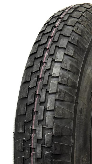 ASSEMBLY - 8"x65mm Plastic Rim, 300-8 4PR V6635 Universal Block Tyre, 17mm HS Bearings