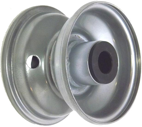 4"x2.50" Steel Rim, 2" Bore, 81mm Hub Length, 2"x1" Nylon Bushes