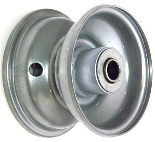4"x2.50" Steel Rim, 35mm Bore, 75mm Hub Length, 35mm x 16mm Flange Bearings