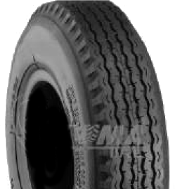 ASSEMBLY - 4"x2.50" Steel Rim, 410/350-4 4PR K805 Road Tyre, 20mm Flange Bearings