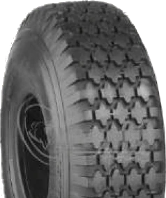 ASSEMBLY - 6"x2.50" Steel Rim, 410/350-6 4PR K806 Diamond Tyre, 25mm Keyed Bush