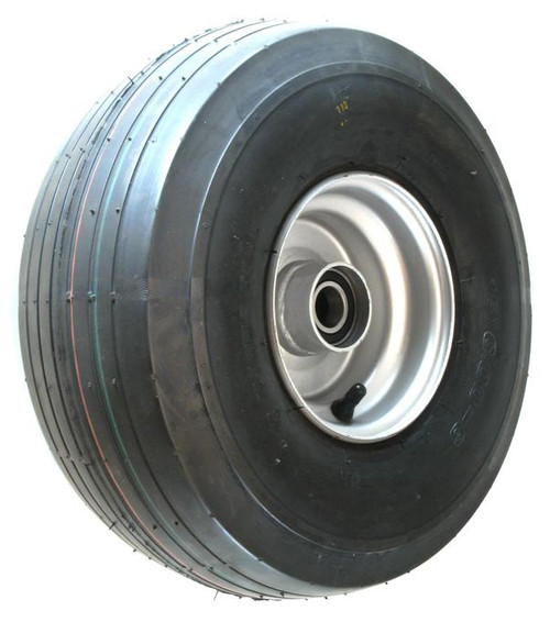 ASSEMBLY - 6"x4.50" Steel Rim, 25mm High Speed Bearings, 15/600-6 6PR P508 Multi-Rib Tyre