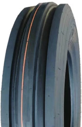 ASSEMBLY - 8"x2.50" Steel Rim, 350-8 4PR V8502 3-Rib Tyre, 25mm Keyed Bush
