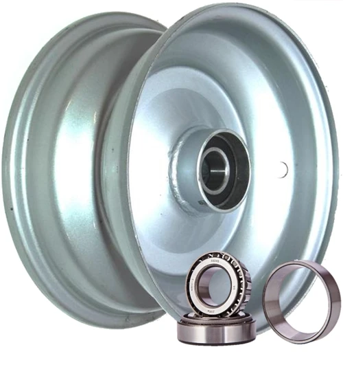 8"x3.75" Steel Rim, 52mm Bore, 85mm Hub Length, NO BEARINGS or BUSHES